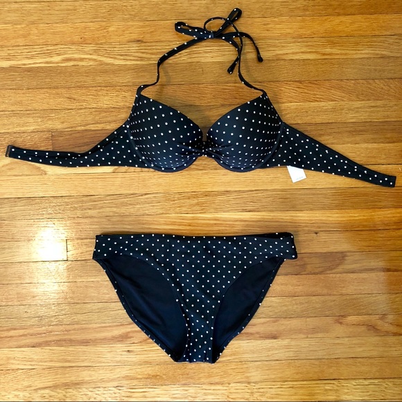 aerie polka dot bikini